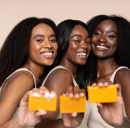 “Turmeric Golden Glow Skincare Set – Soap & Foaming Cleanser for Clear, Radiant Skin”