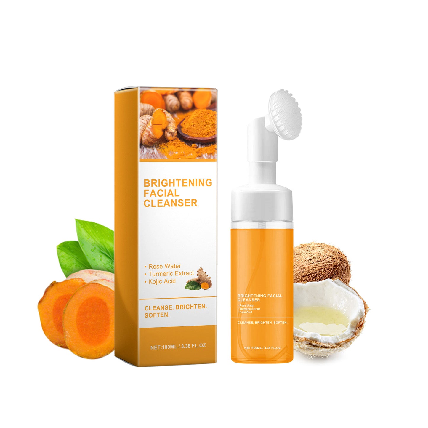 “Turmeric Golden Glow Skincare Set – Soap & Foaming Cleanser for Clear, Radiant Skin”